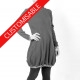 Hooded sweatshirt dress, long or short sleeves - CUSTOM HANDMADE