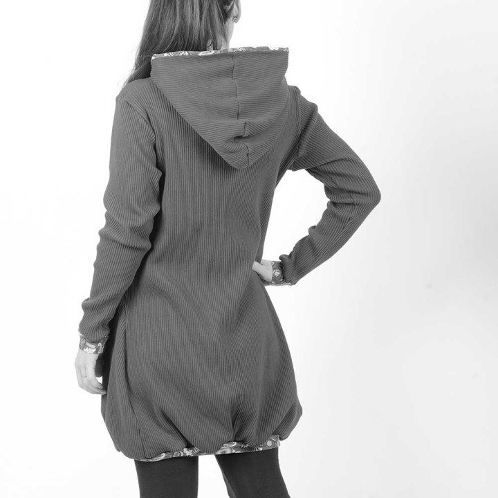 Robe sweat à capuche, manches courtes ou longues - PERSONNALISABLE