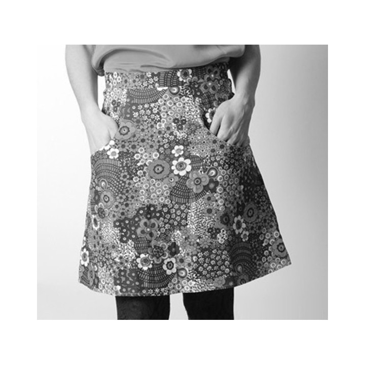 Short A-line skirt with pockets - CUSTOM HANDMADE