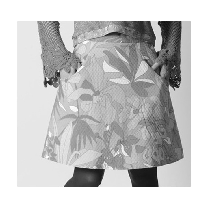 Short A-line skirt with pockets - CUSTOM HANDMADE