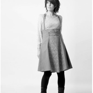 High waisted skirt with suspenders - CUSTOM HANDMADE