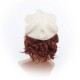 Casquette gavroche originale fabriquée en France soie tissée écru