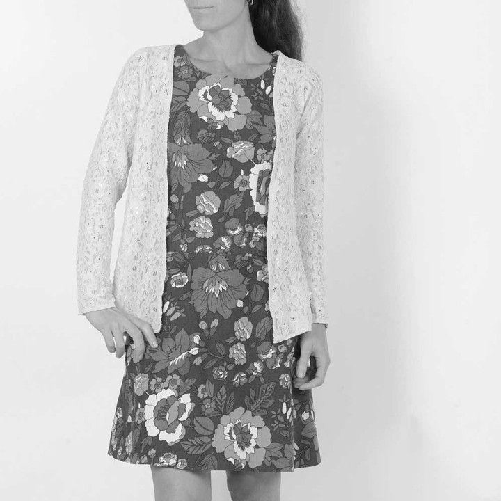 Open jersey cardigan - CUSTOM HANDMADE