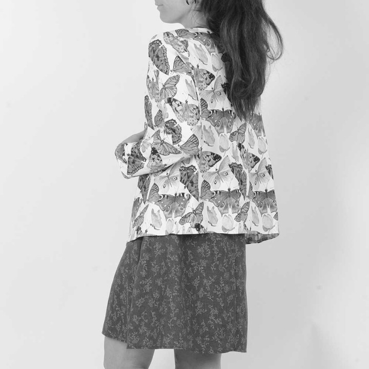 Open jersey cardigan - CUSTOM HANDMADE