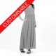 Long summer dress, mid-length sleeves - CUSTOM HANDMADE