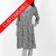 Long summer dress, mid-length sleeves - CUSTOM HANDMADE