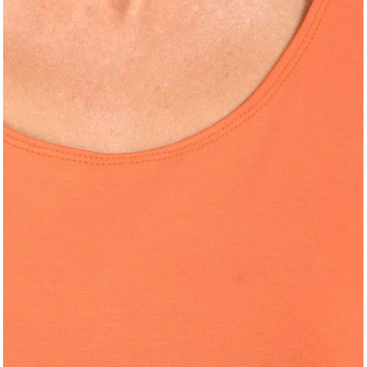 Top débardeur original de créateur sans manches, jersey orange