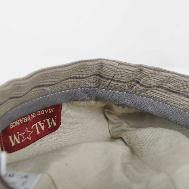 Newsboy cap hat in vintage brown and white floral cotton