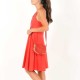 Robe artisanale femme fait main en france rouge, robe originale créateur