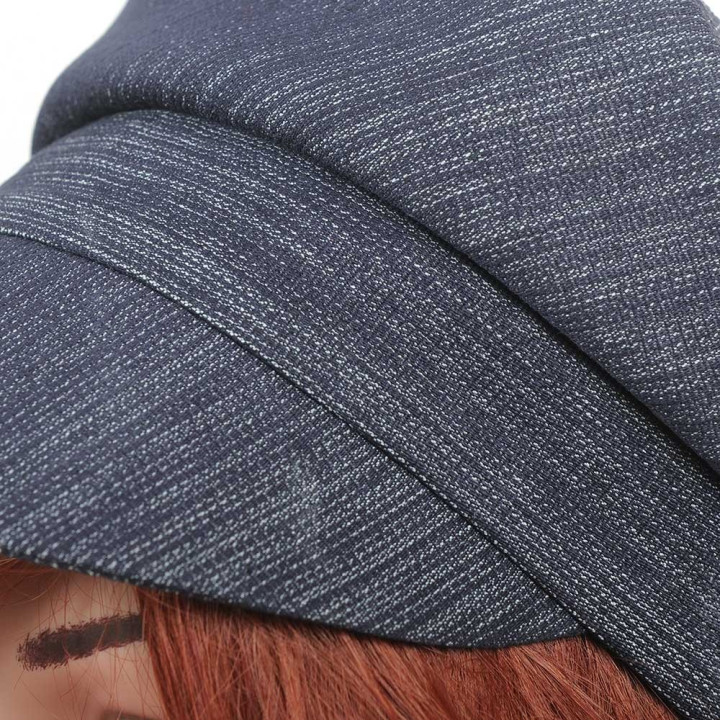 Chapeau casquette denim bleu brut