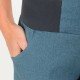 Pantalon femme original fabriqué en France bouffant denim bleu stretch