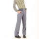 Pantalon original de créateur femme gris moyen, souple, coupe droite