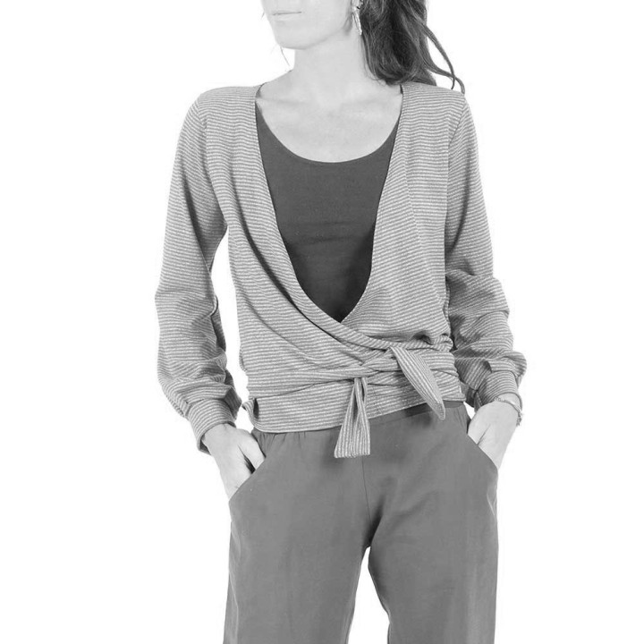 Gilet cache coeur artisanal jersey - PERSONNALISABLE