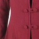 Crimson red boiled wool swallowtail jacket