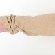 Pull femme fabriqué en France maille laine beige, manches froncées dans le bas