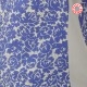 Top débardeur fabriqué en France créateur femme été bleu et gris, tissu vintage fleuri
