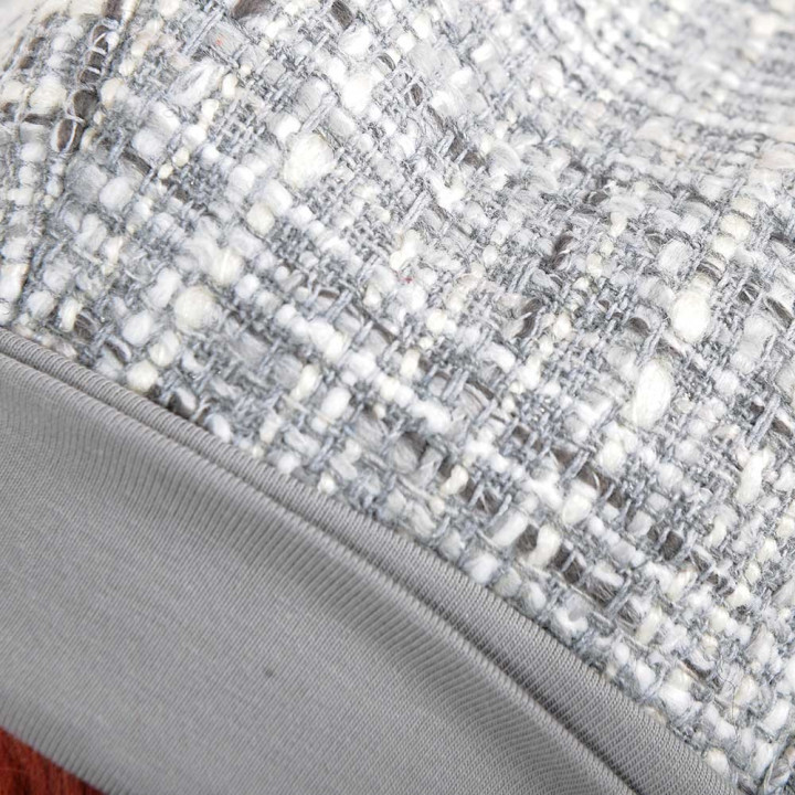 Béret tweed gris argenté