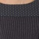 Short plum striped wool jersey tunic, long sleeves