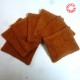 Set of 7 washable cotton face red tones