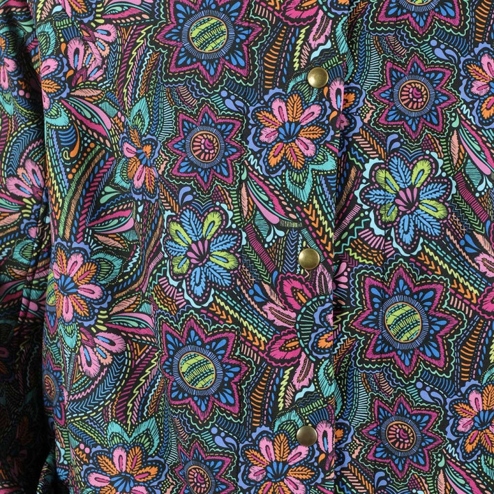 Veste imperméable polaire imprimé coloré