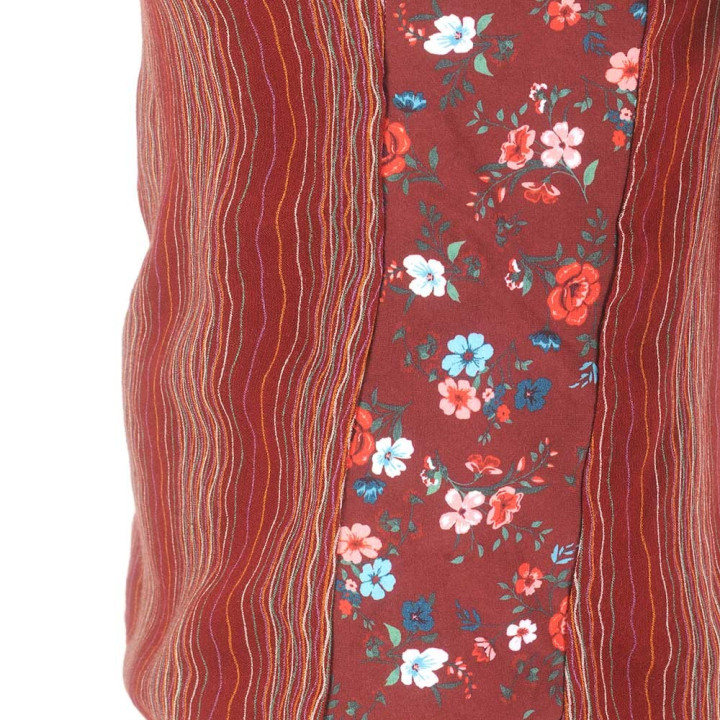 Dark red summer sleeveless tank top, supple vintage fabric