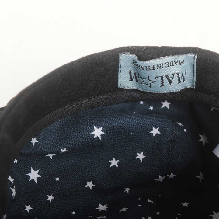 Casquette gavroche idée cadeau pour femme velours côtelé noir