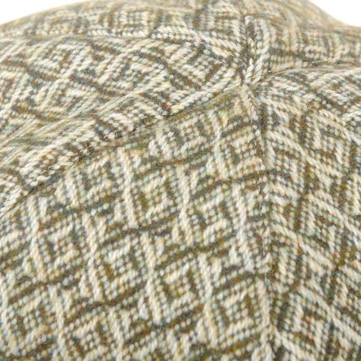 Casquette gavroche lainage vintage beige et kaki