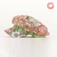 Casquette gavroche coton vintage fleuri rouge vert bleu
