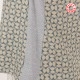 Top débardeur soie vintage imprimée beige bleu gris