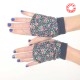 Gantelets mitaines originales coton vintage petites fleurs