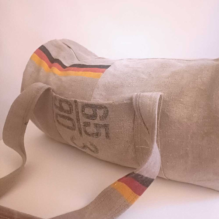 Sac polochon, sacs postaux recyclés Allemagne et France, Made in France