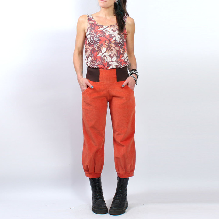 Limited-edition MALAM trousers, an original French designer piece handmade in Burgundy