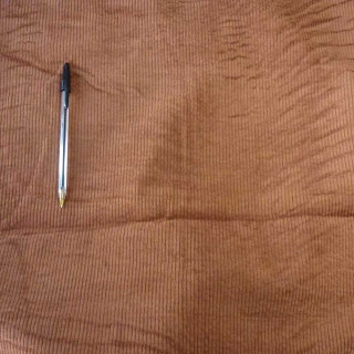 C110 caramel stretch cotton velvet fabric | MALAM