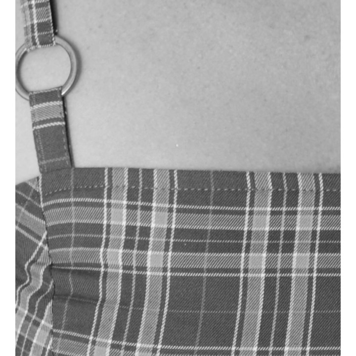 Short versatile dress with straps or short sleeves - CUSTOM HANDMADE