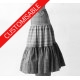 Long tiered bohemian skirt in assorted fabrics - CUSTOM HANDMADE