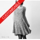 Flared dress with mesh or lace back - CUSTOM HANDMADE