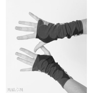 Long stretchy fingerless gloves - CUSTOM HANDMADE
