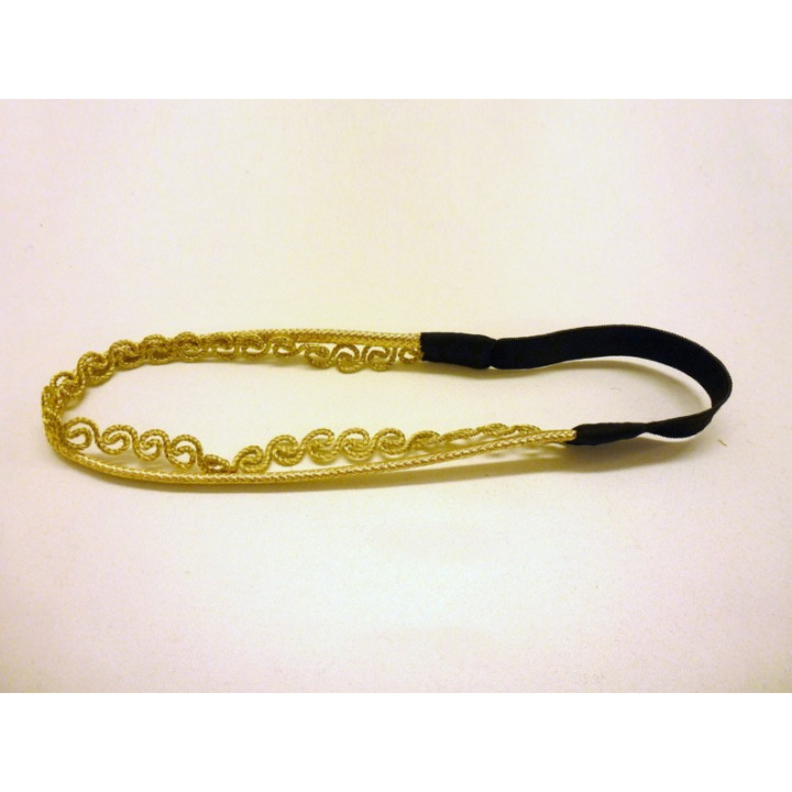Golden wedding headband, handmade creation