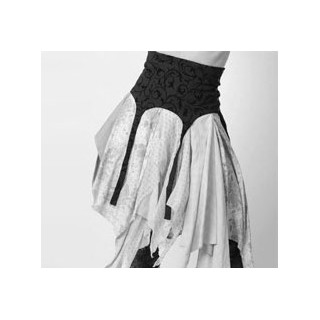 Wide waist cincher belt with straps - CUSTOM HANDMADE