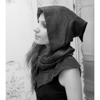 Cowl with removable Goblin Hood - CUSTOM HANDMADE