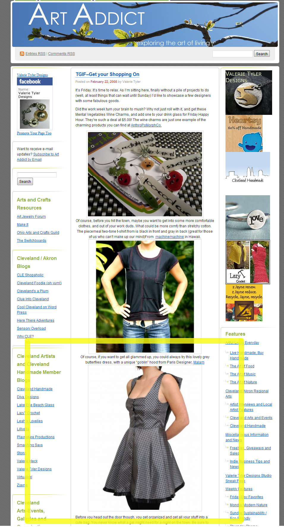 Art Addict article featuring a grey MALAM butterfly dress with a Goblin hood
